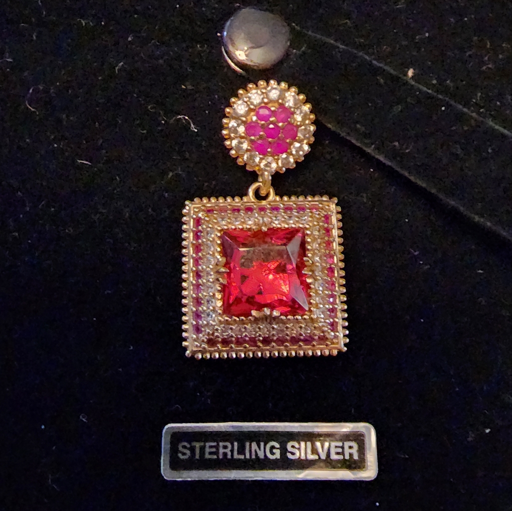 Ruby Pendant 925 Silver